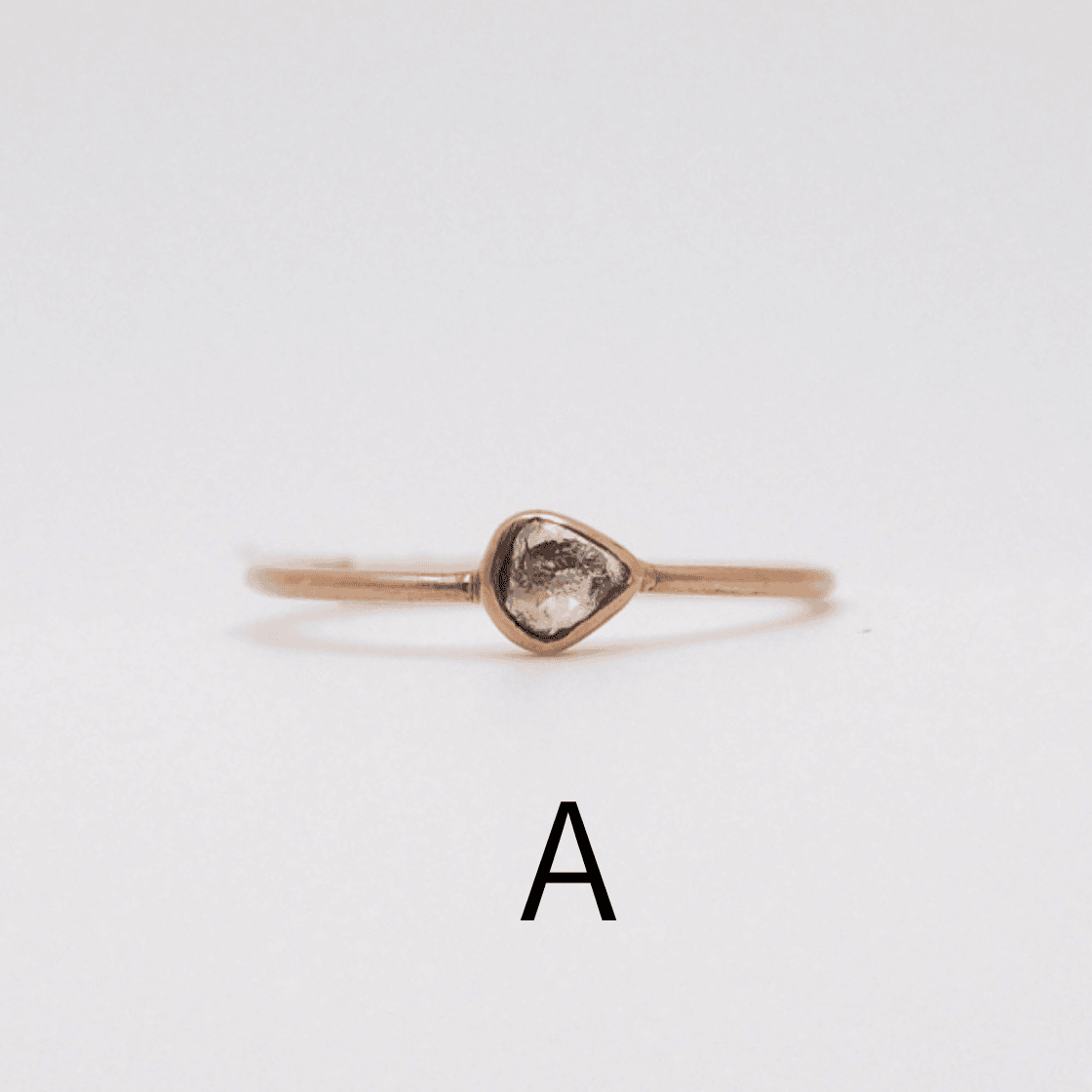 Sliced diamond Ring-a〜c