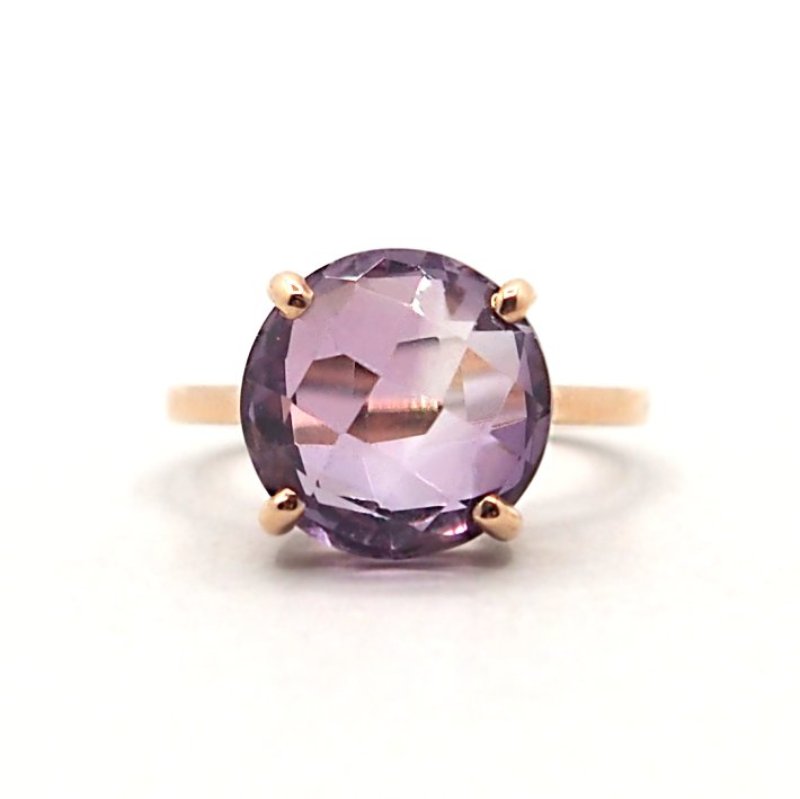 The round Ring - Amethyst