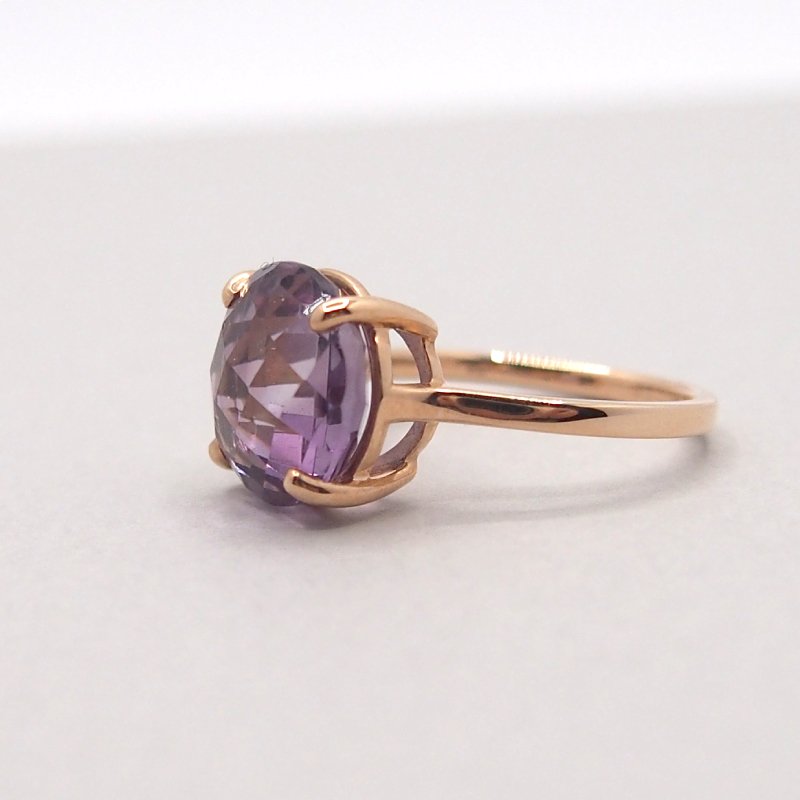 The round Ring - Amethyst