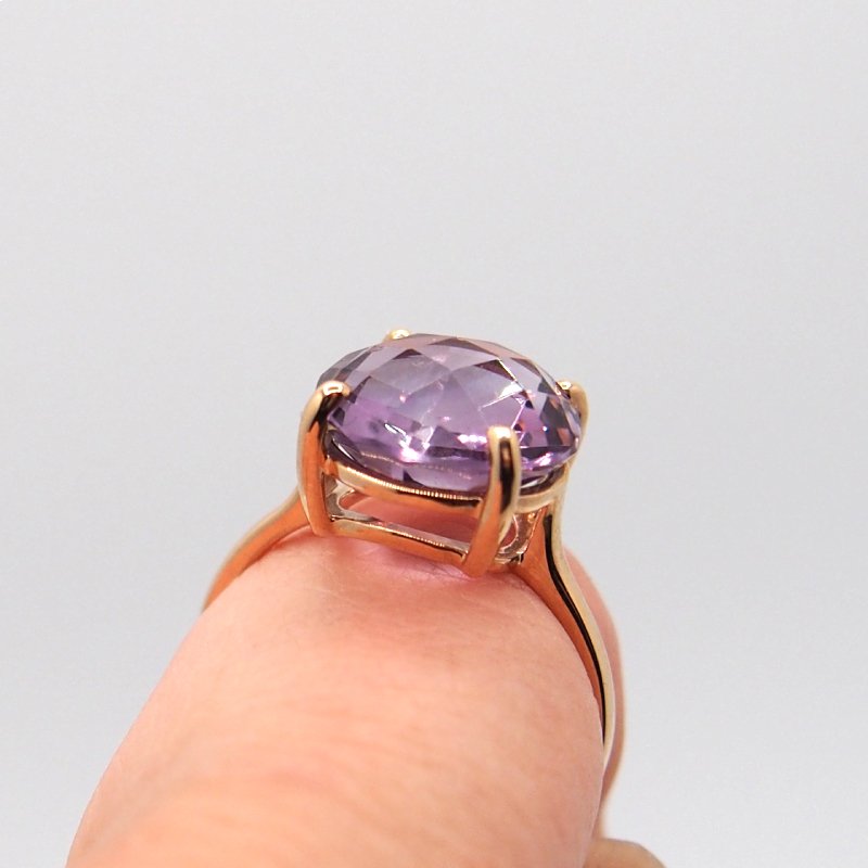 The round Ring - Amethyst