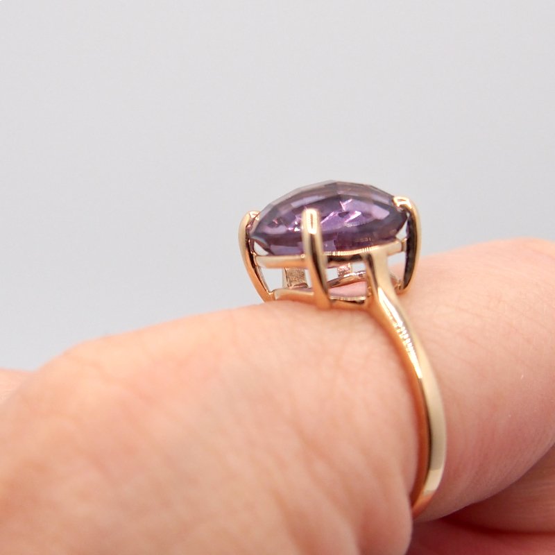 The round Ring - Amethyst