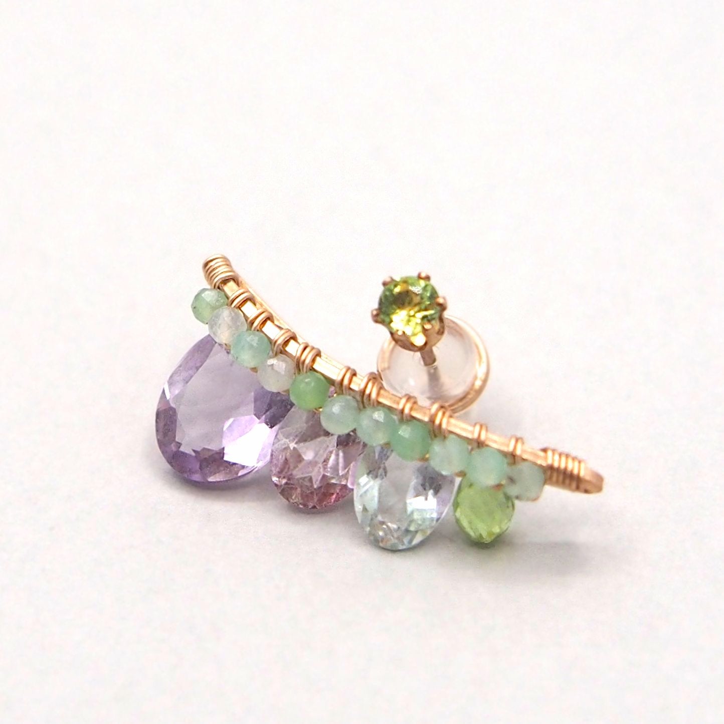 AJISAI color 2 bijoux the line ピアス片耳売り