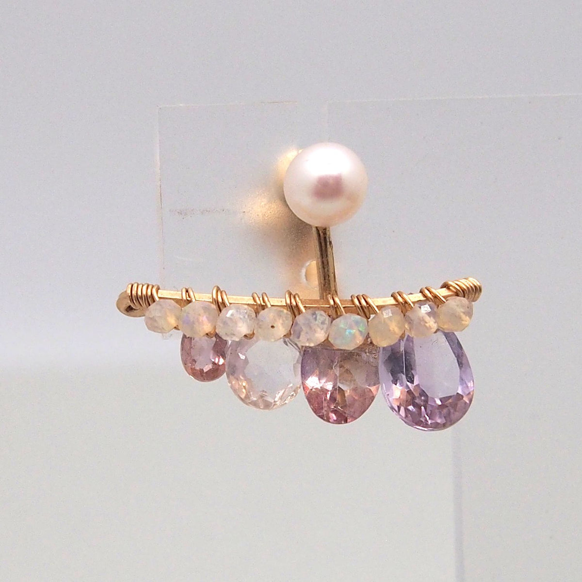 Light amethyst bijoux the line ピアス or イヤリング M 片耳売り