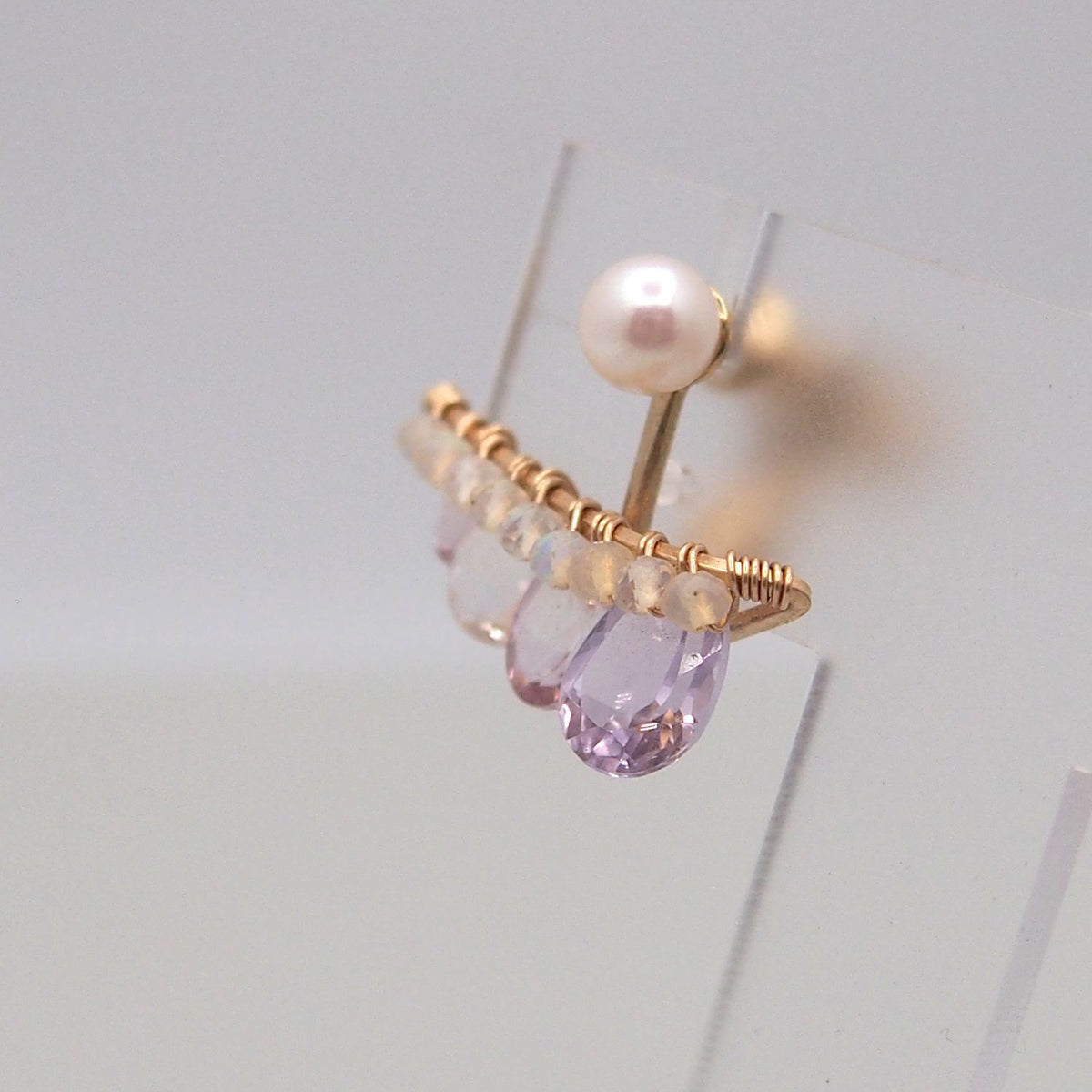 Light amethyst bijoux the line ピアス or イヤリング M 片耳売り