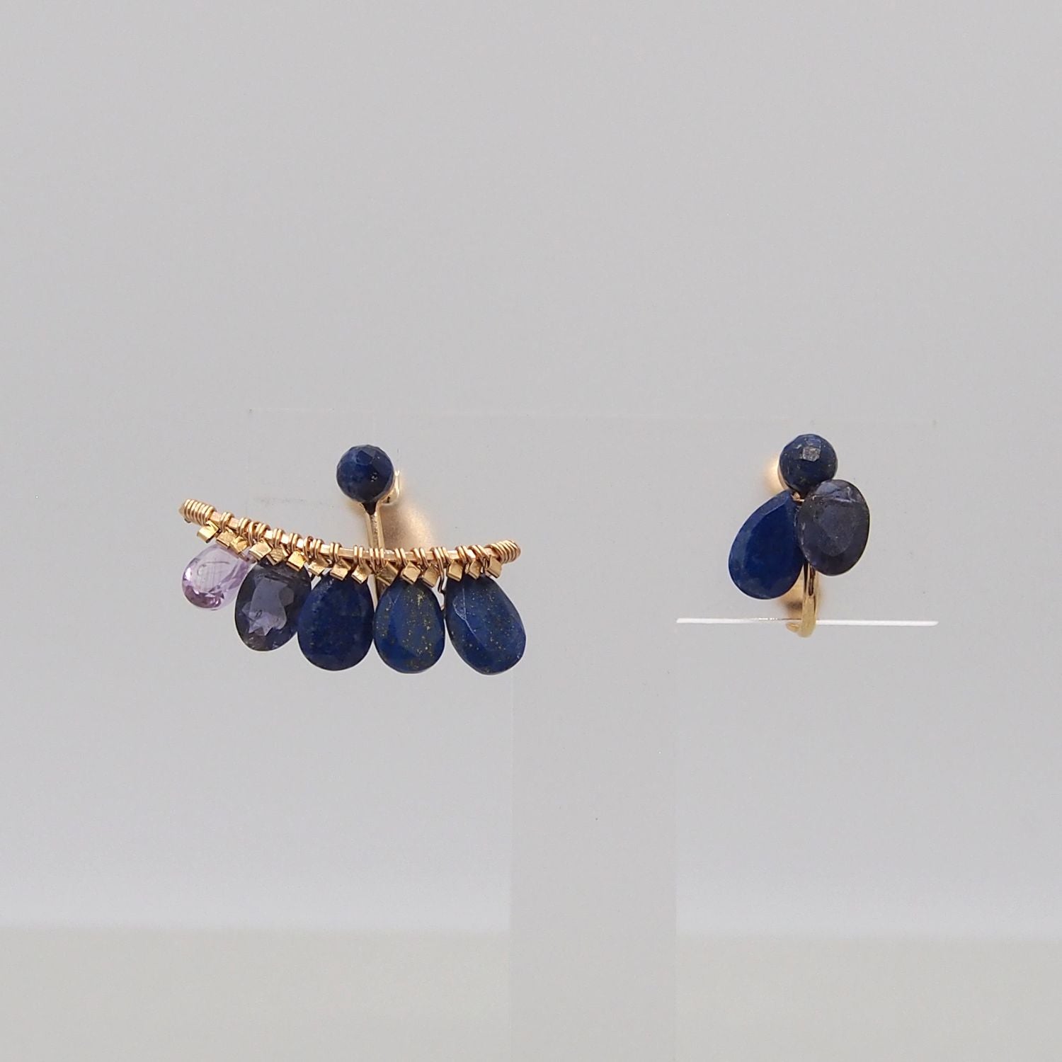 Lapis lazuli bijoux the line イヤリング、ピアスXL 片耳売り
