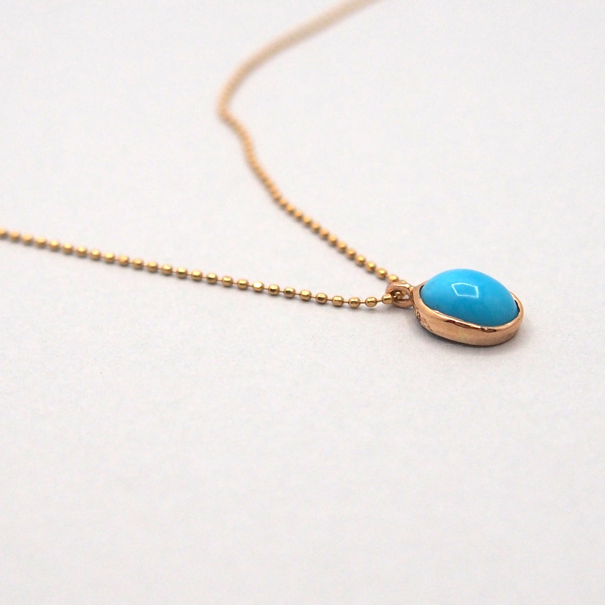 K18 Turquoise drop Necklace