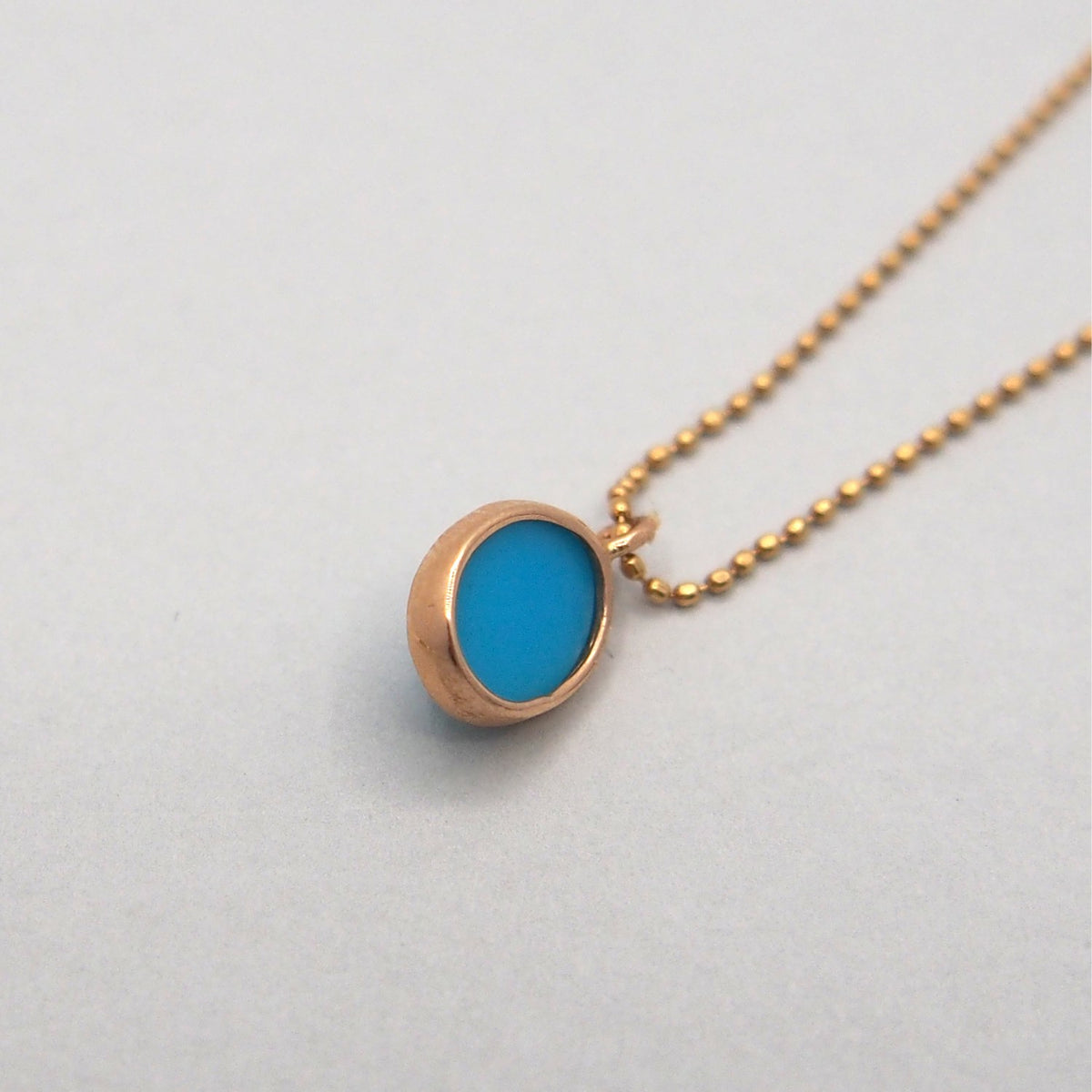 K18 Turquoise drop Necklace
