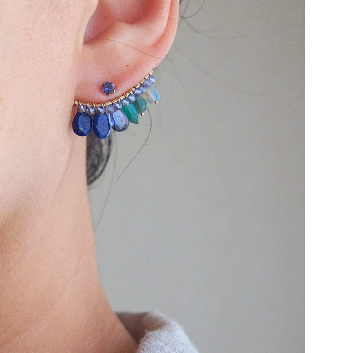 Lapis×Green bijoux the line ピアスXL 片耳売り