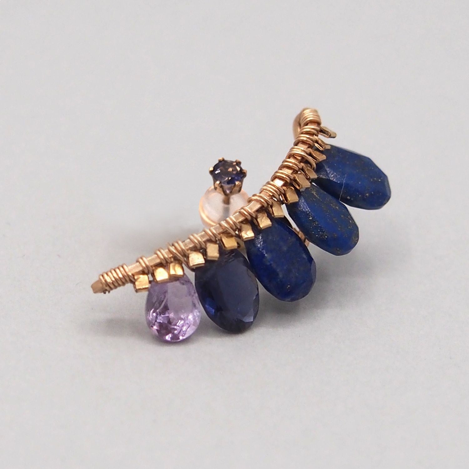 Lapis lazuli bijoux the line イヤリング、ピアスXL 片耳売り