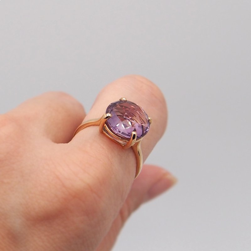 The round Ring - Amethyst