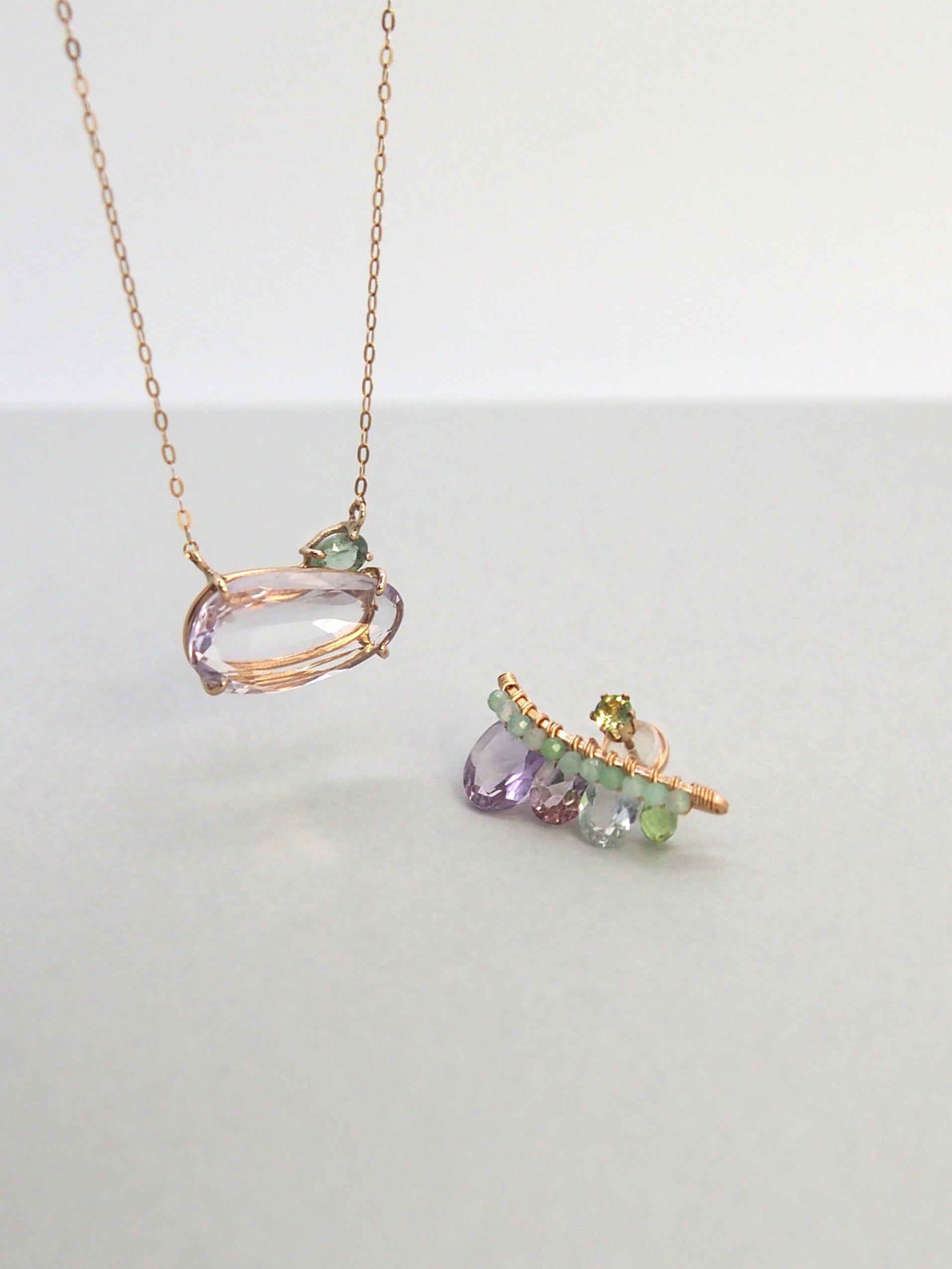 AJISAI color 2 bijoux the line ピアス片耳売り