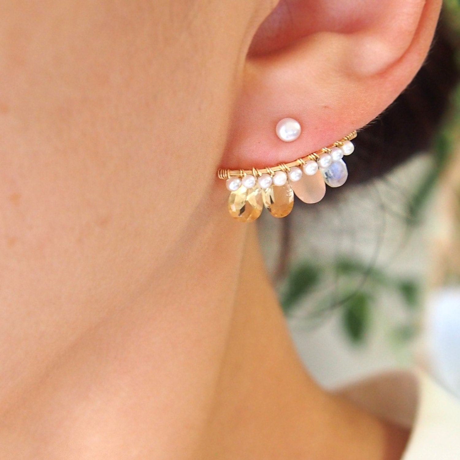 Citrin bijoux the line ピアス・イヤリング M 片耳売り