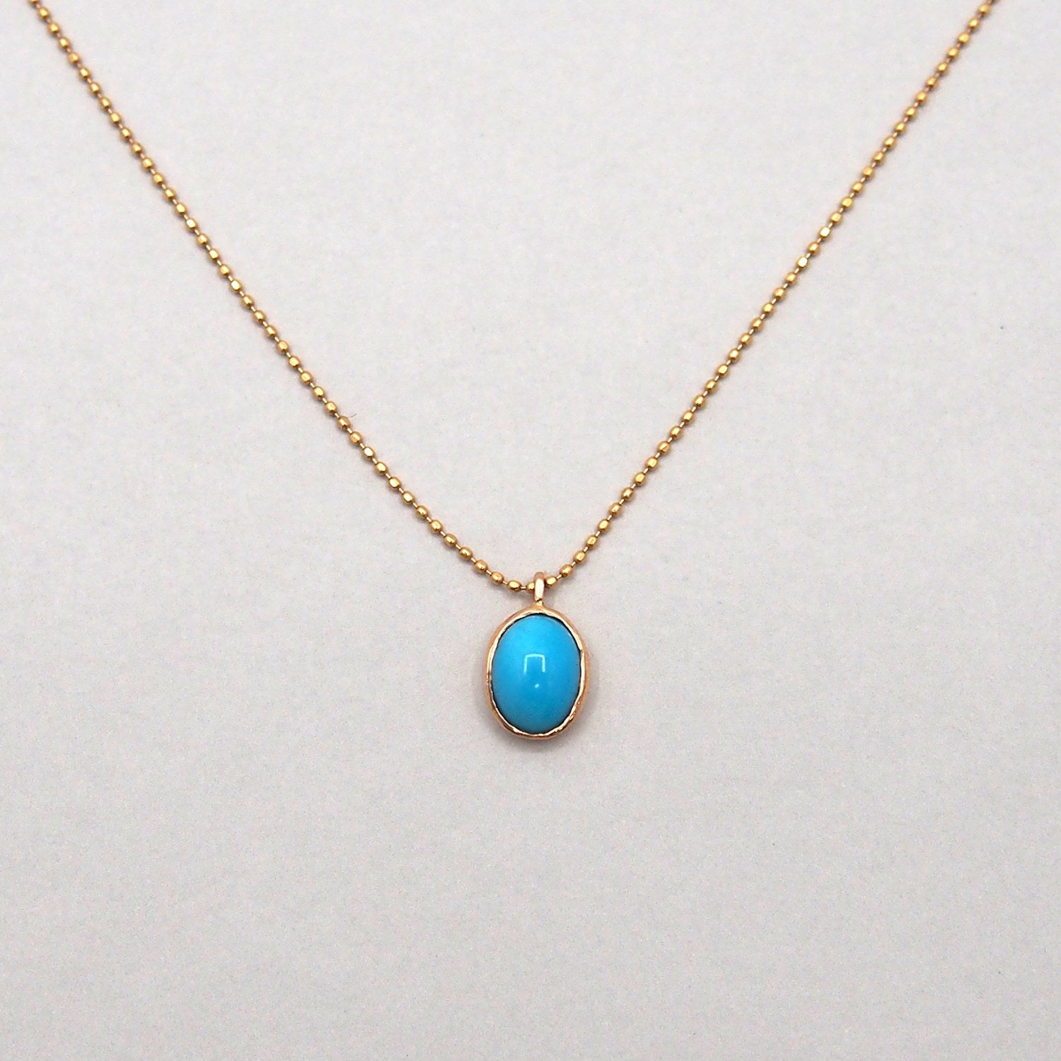 K18 Turquoise drop Necklace