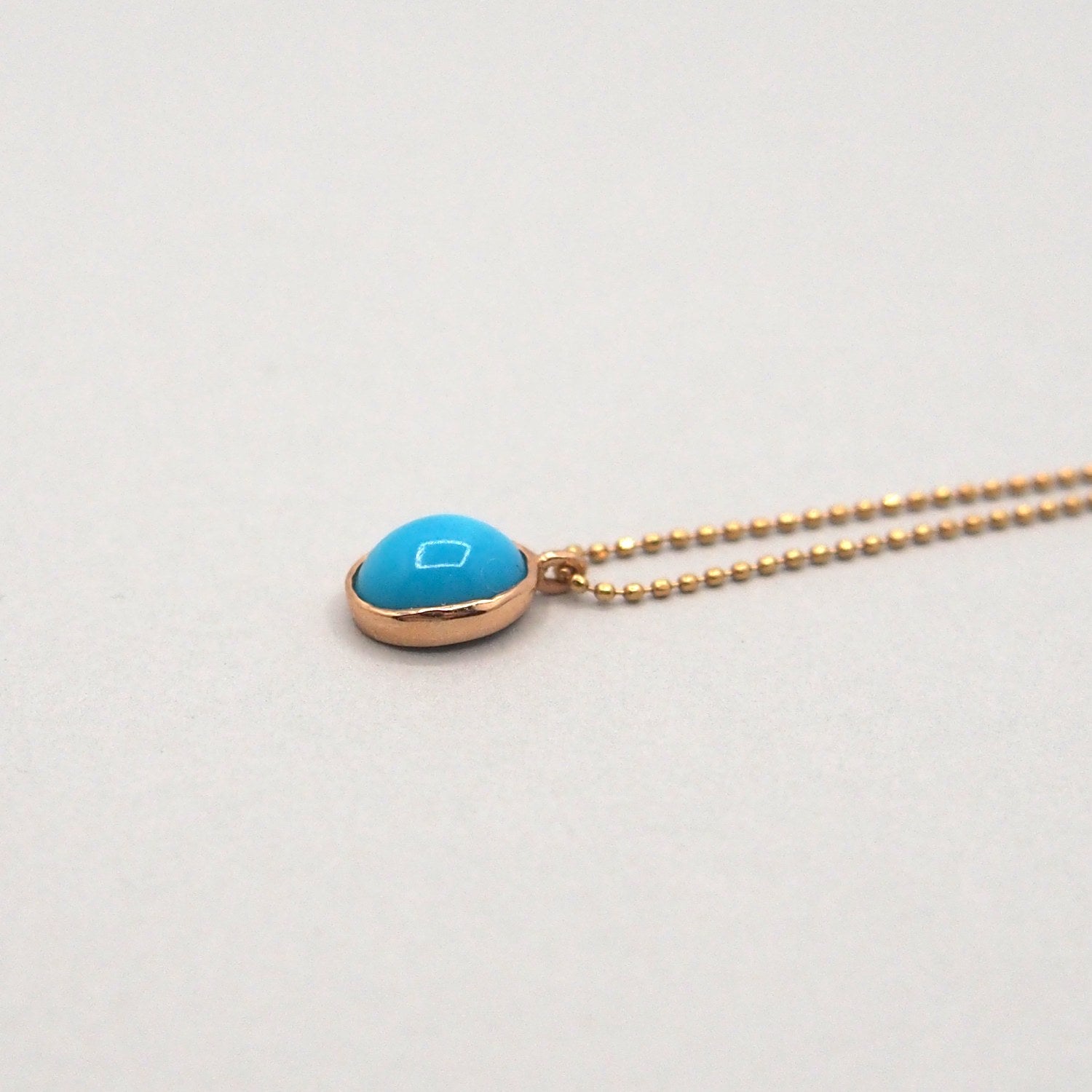 K18 Turquoise drop Necklace