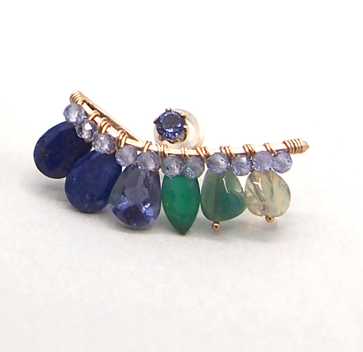 Lapis×Green bijoux the line ピアスXL 片耳売り